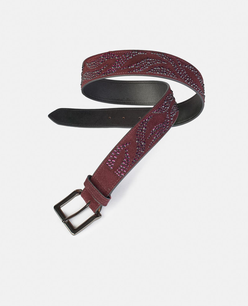 BELT FLAMES RHINESTONES