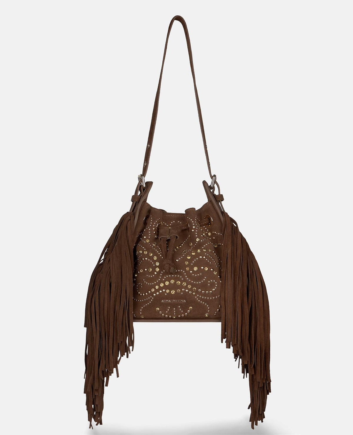 BORSA IN PELLE SERRAGE CON STRASS
