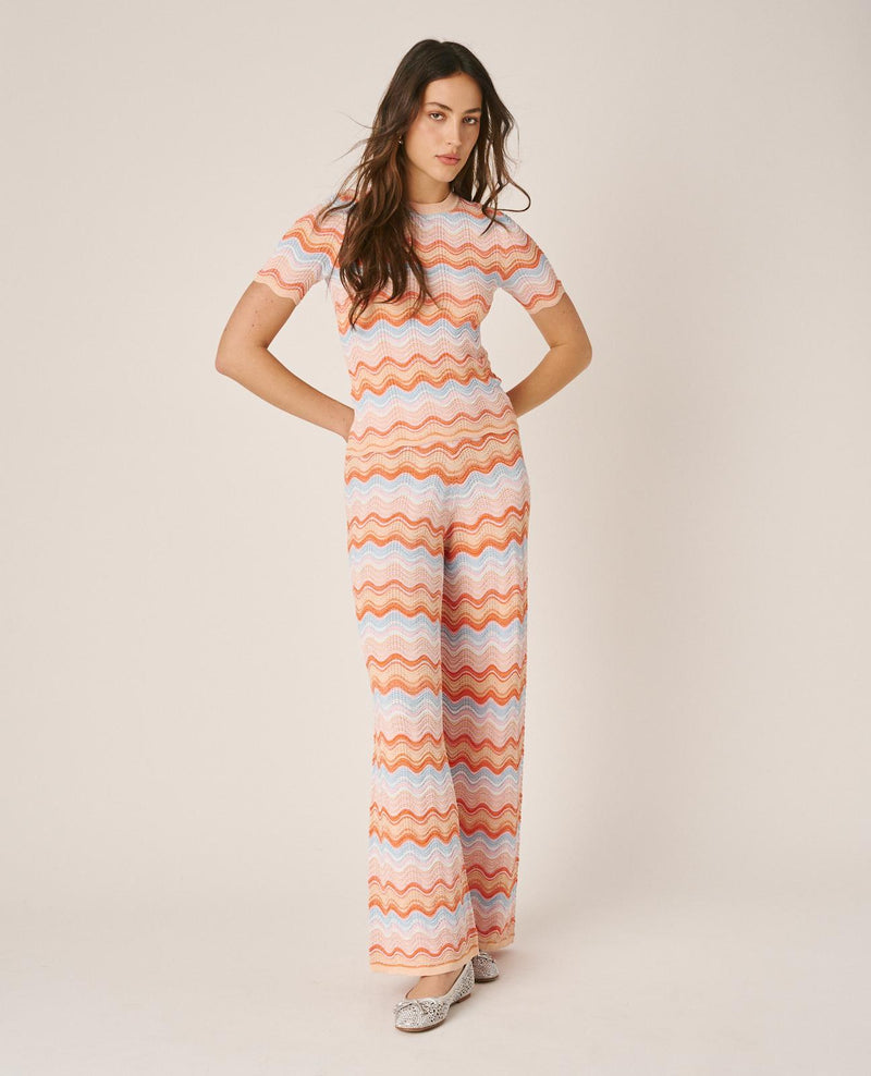 STRAIGHT KNIT TROUSERS
