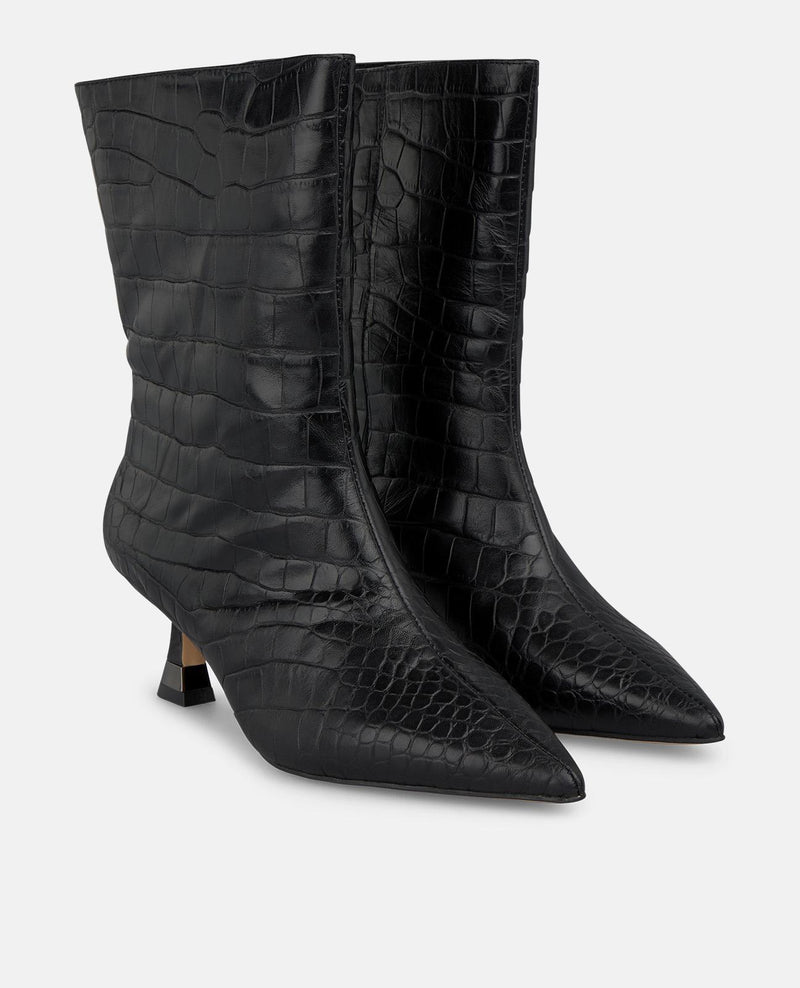 BOTÍN TACÓN METALIZADO