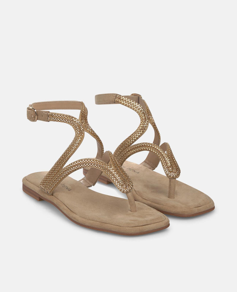 SANDALIA PLANA DEDO EN T