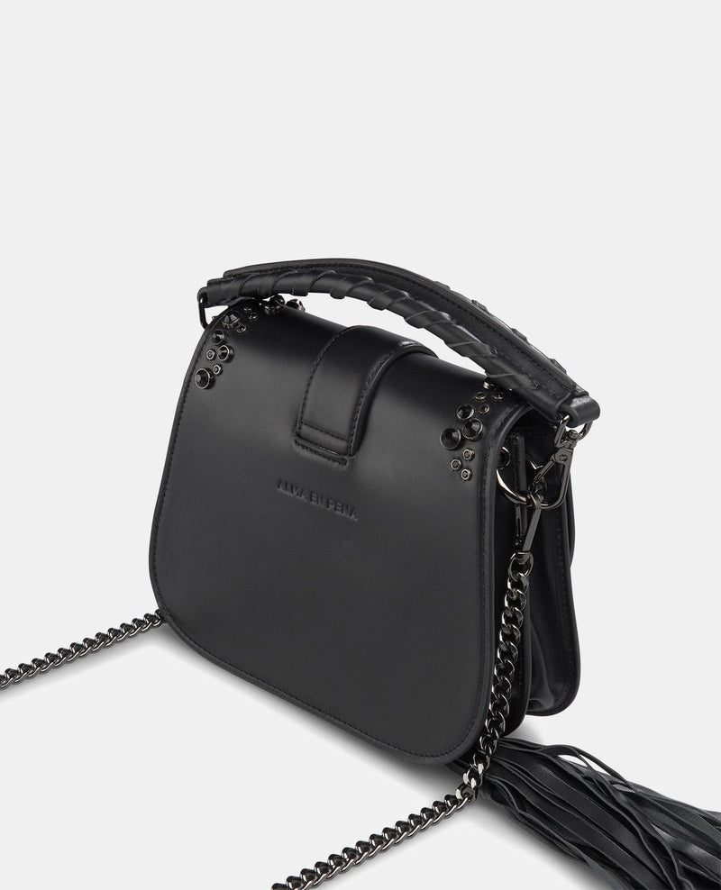 STRASSBESETZTE HANDTASCHE