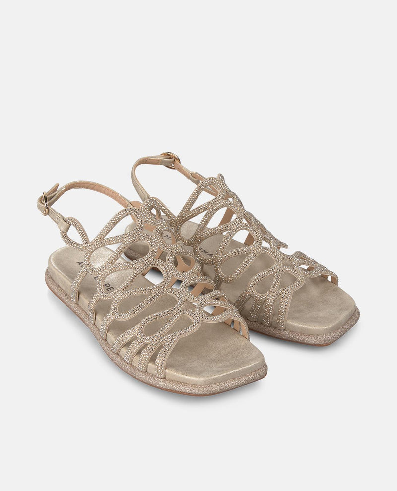 SANDAL COVERED WITH RHINESTONES