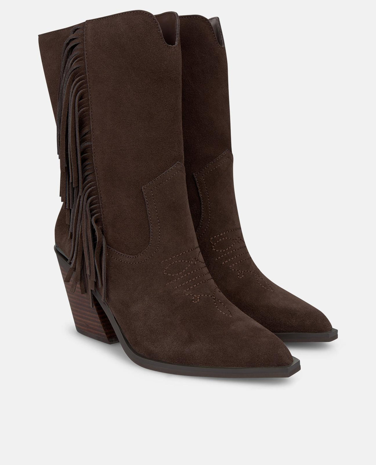 BOTA COWBOY DE PIEL CON FLECOS