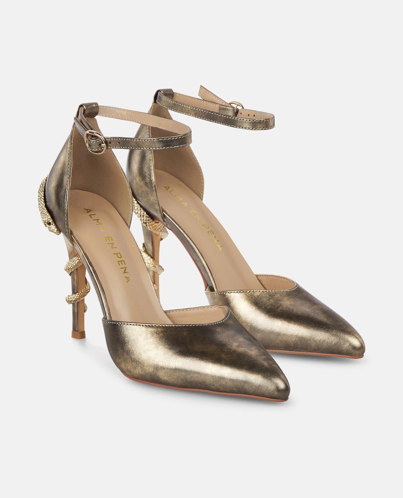 ZAPATO TACÓN CON SERPIENTE