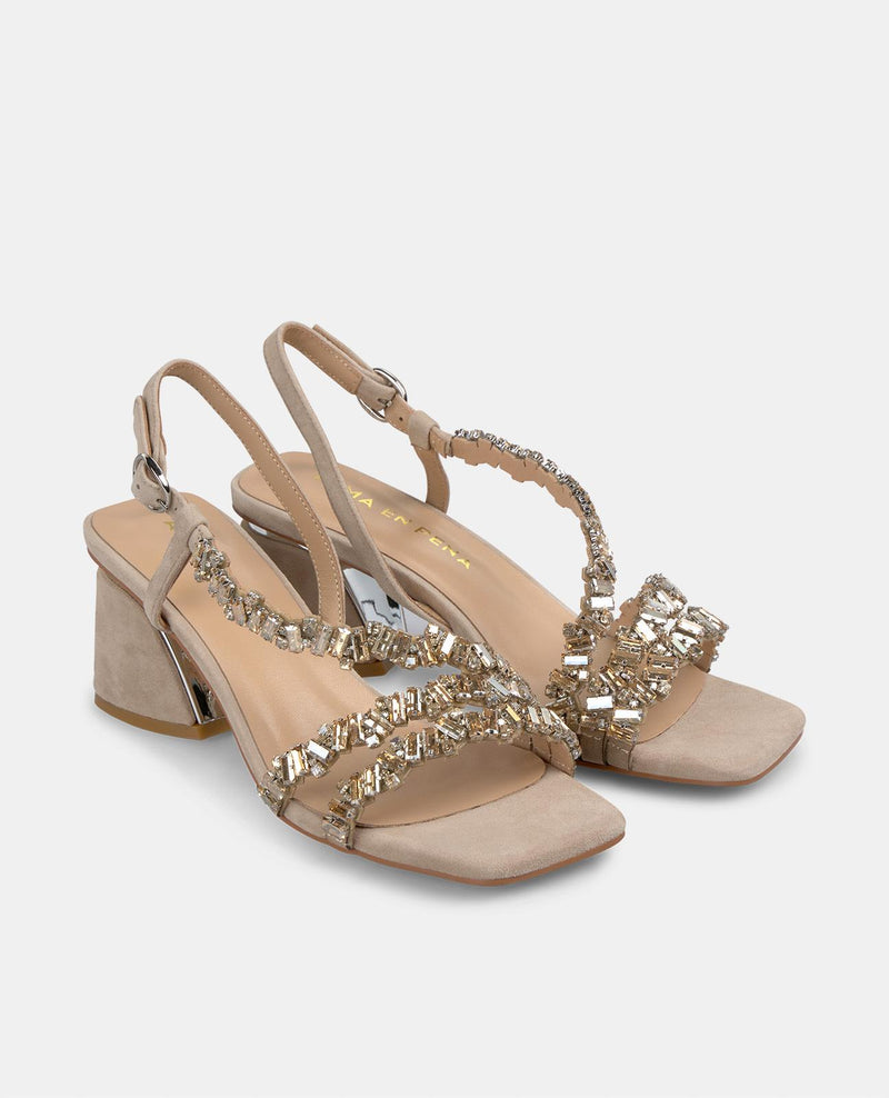 JEWEL STRAPS HEEL SANDAL