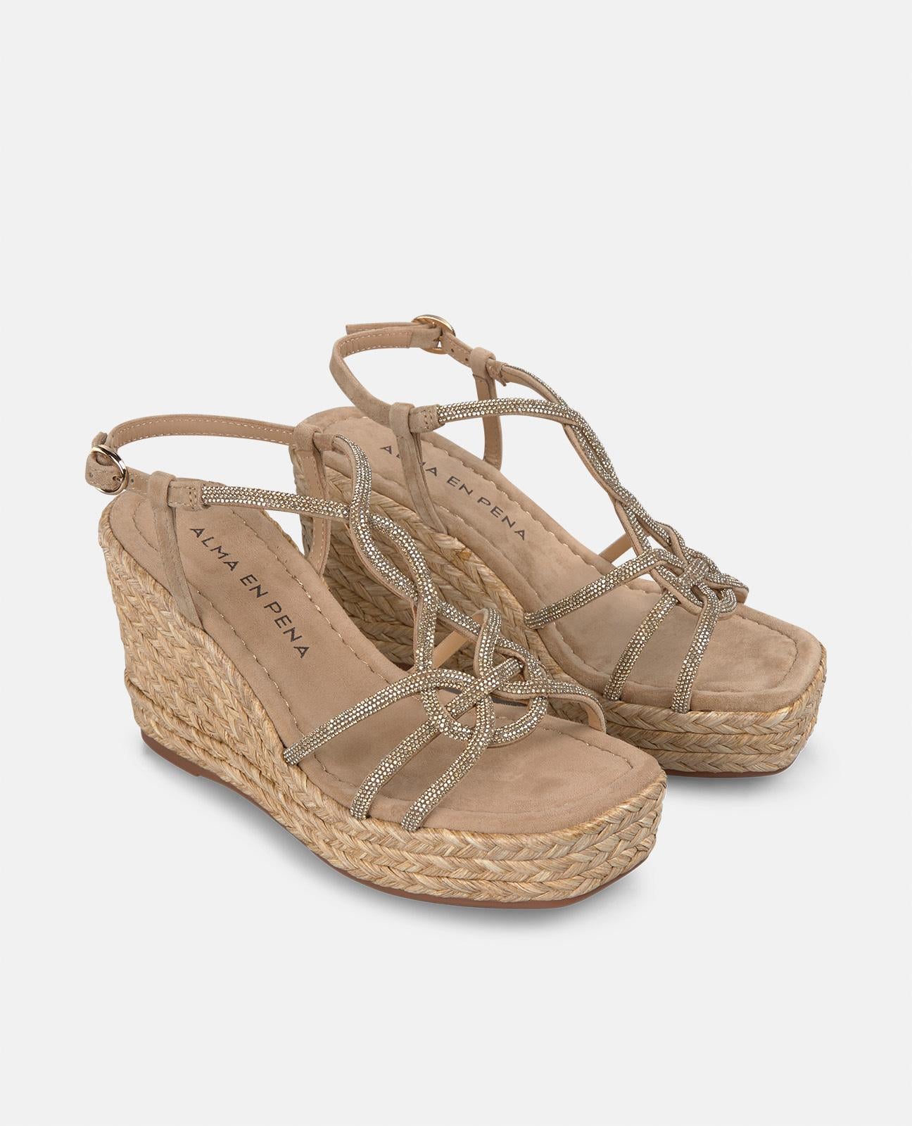 CUÑA TIRAS ENTRELAZADAS