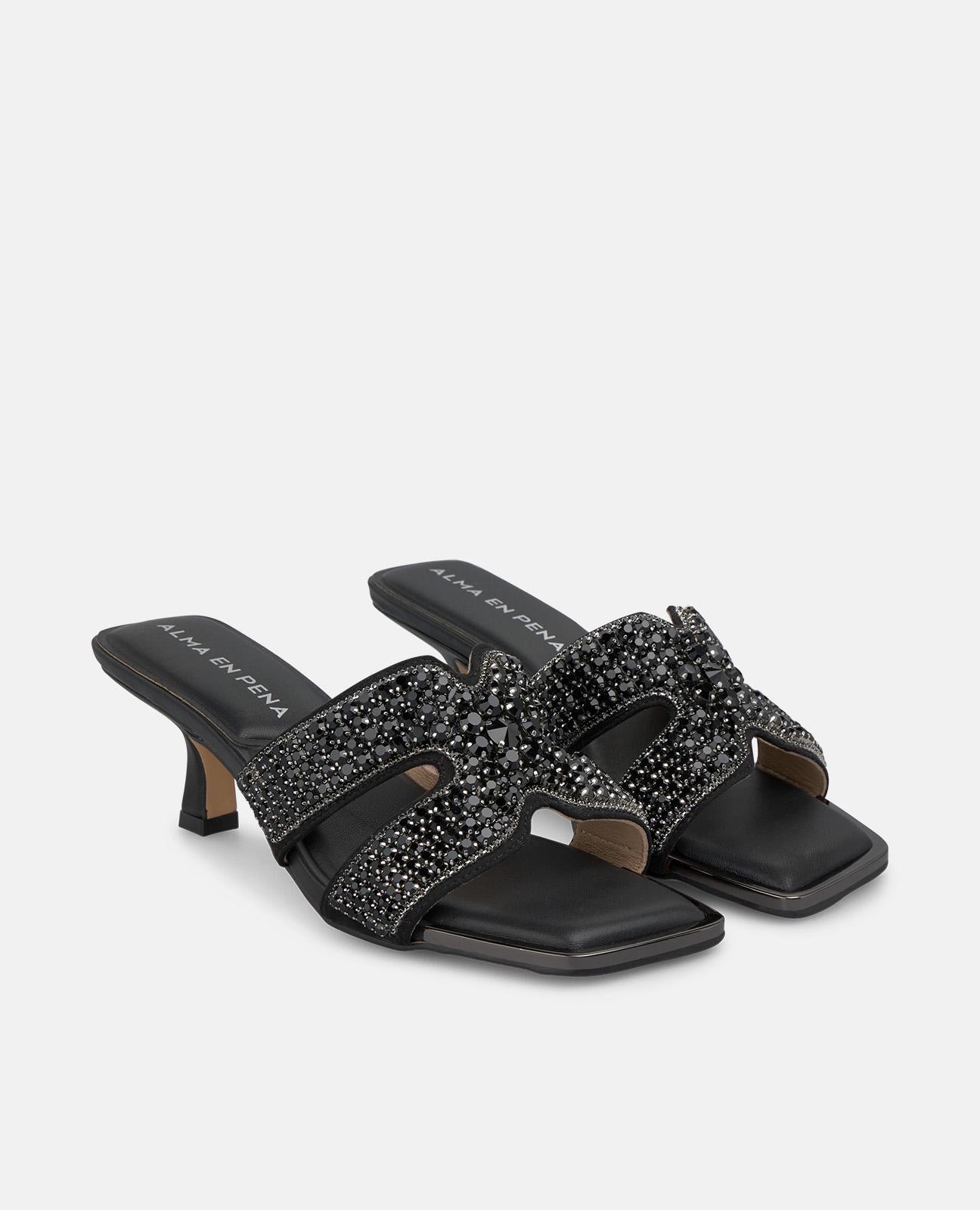 SANDALIA DOBLE TIRA PEDRERIA