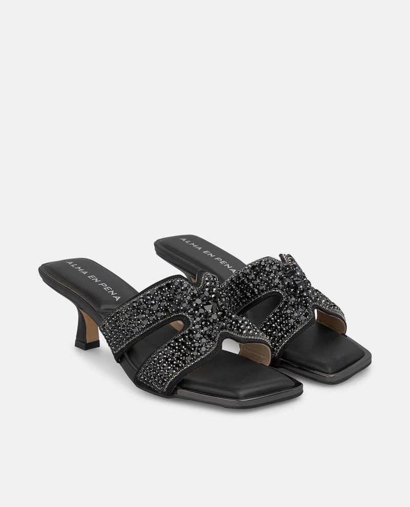 SANDALIA DOBLE TIRA PEDRERIA