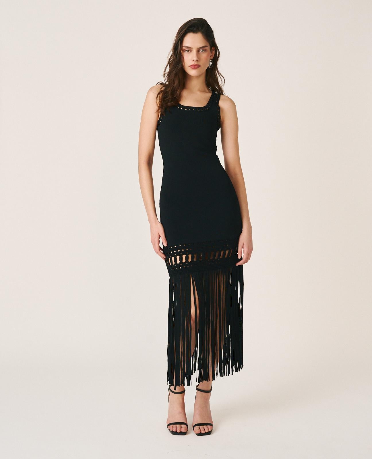 VESTIDO PUNTO FLECOS