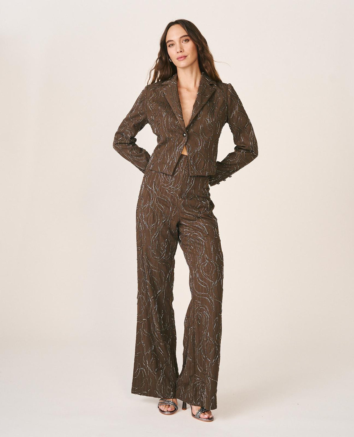 PANTALONI DRITTI A RIGHE