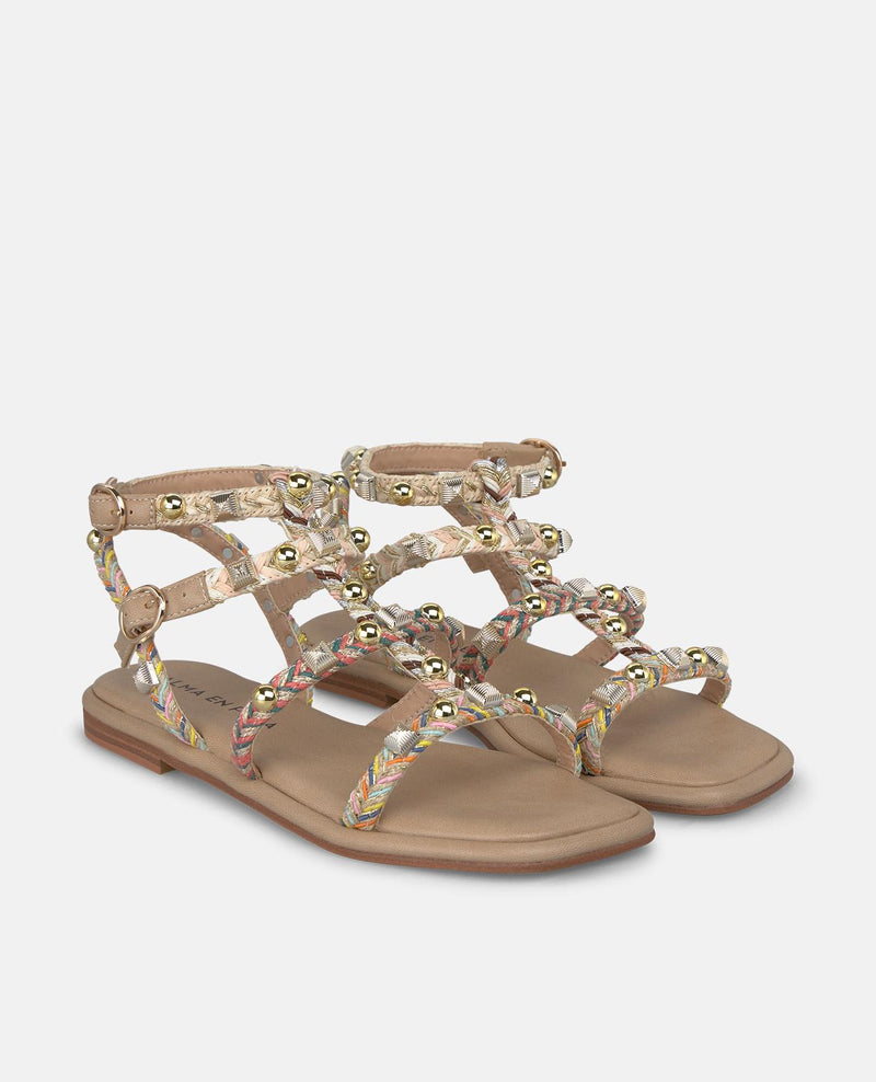 SANDALIA PLANA ESTILO GRIEGO