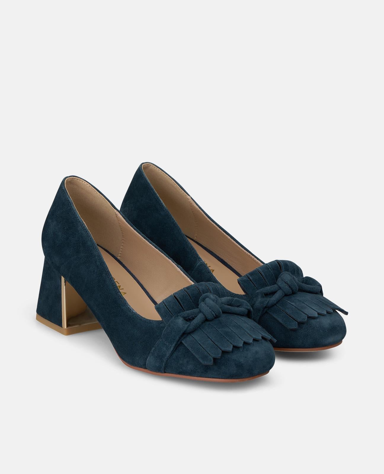 ZAPATO DE ANTE CON FLECOS