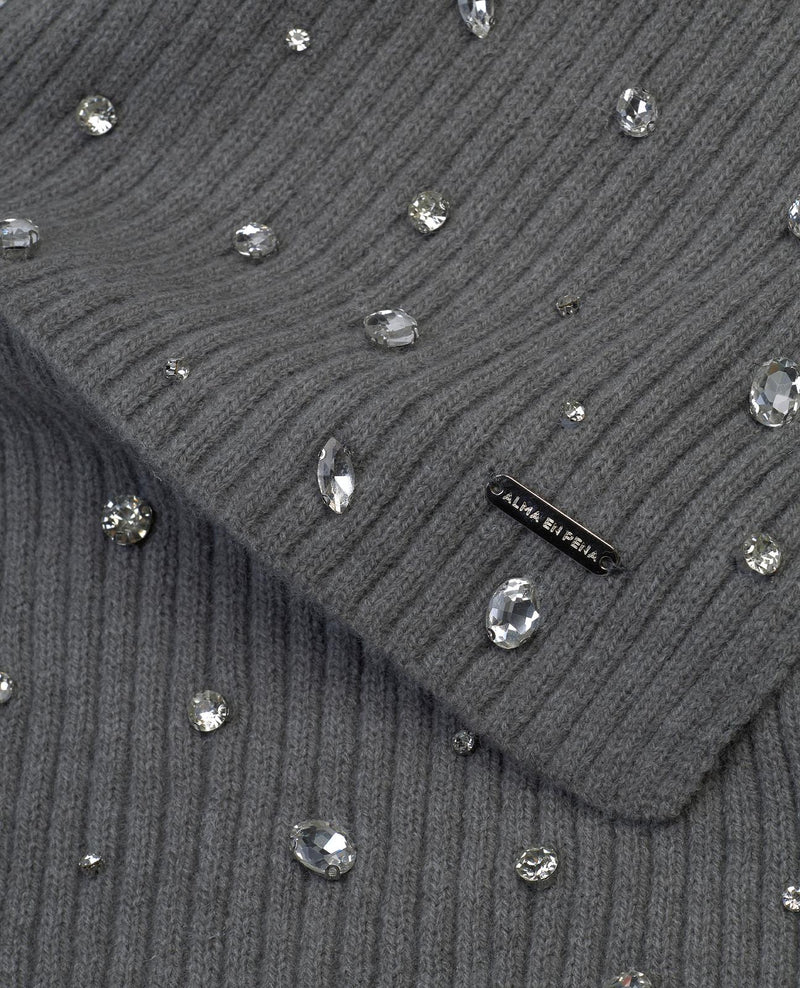 BUFANDA PUNTO ABALORIOS