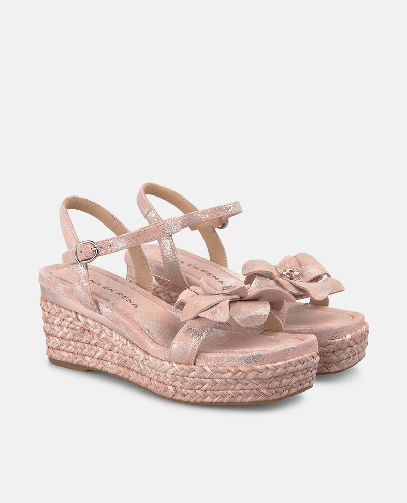 SANDALIA ESPARTO DETALLE FLOR