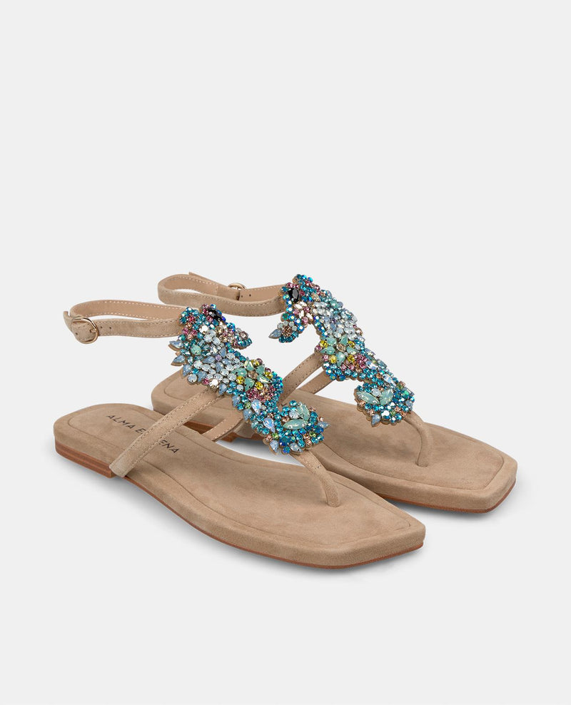 SANDALIA DETALLE MAR PEDRERÍA