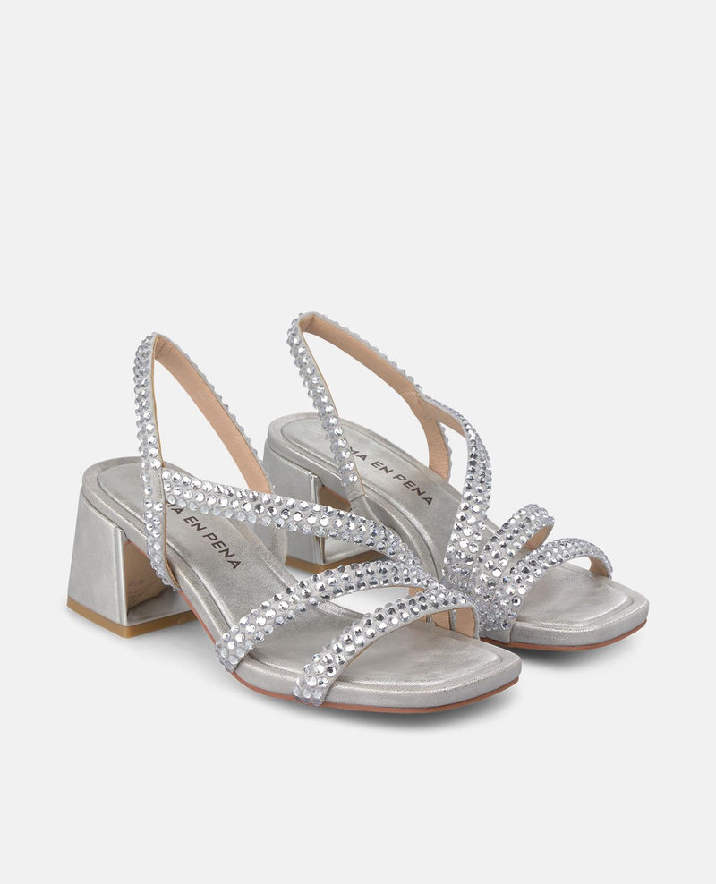 SANDALIA PEDRERÍA SIN CIERRE