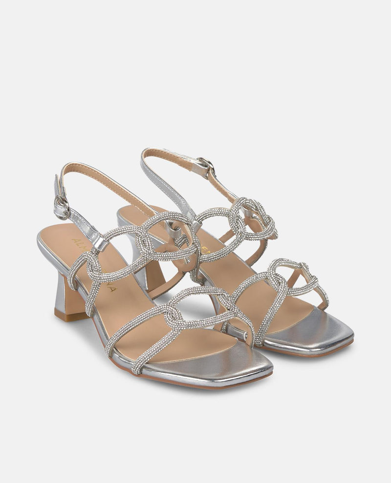 SANDALIA TACON MEDIO TIRAS CIRULARES