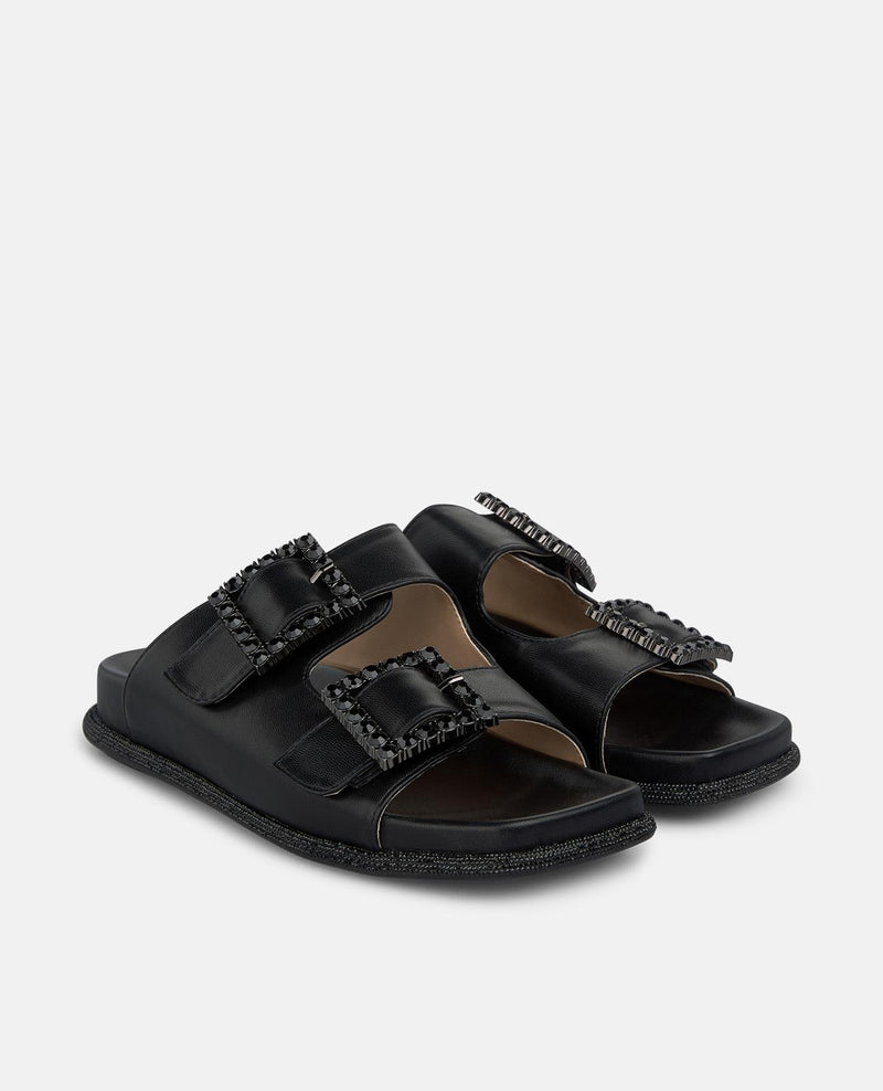 SANDALIA DE PLATAFORMA CON HEBILLAS