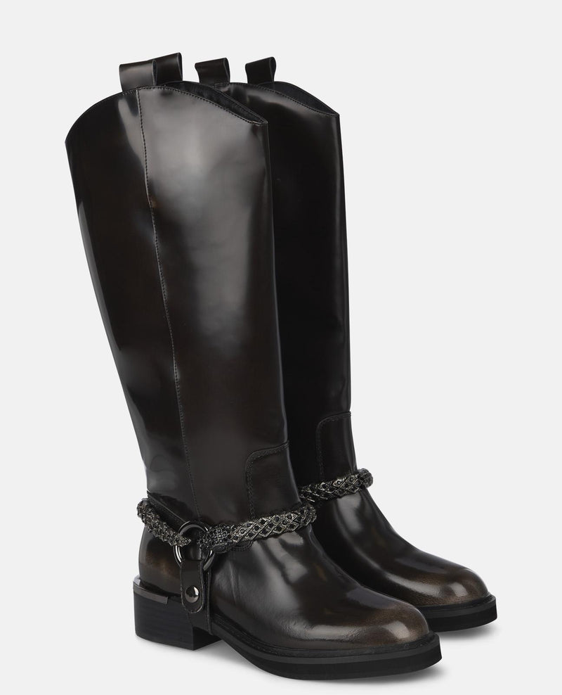 BOTTE PLATE DÉTAIL SERPENT