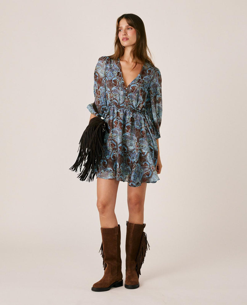 VESTIDO MINI ARABESCOS