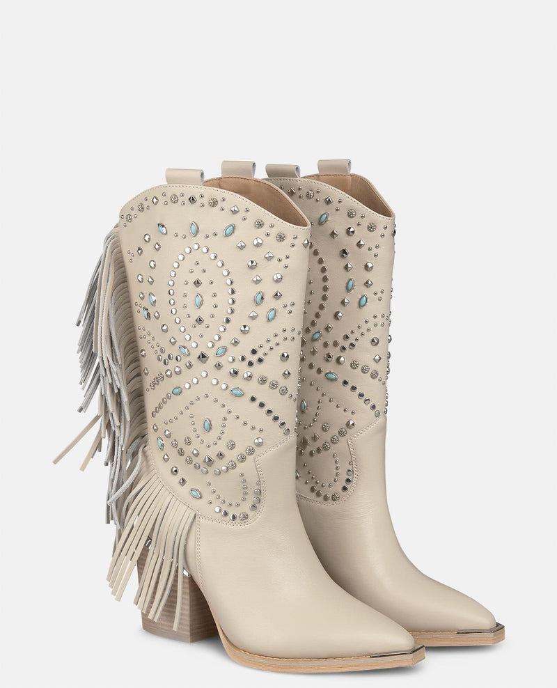 FRINGED HALF BOOT