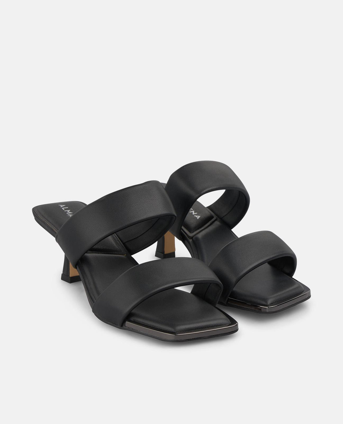 DOUBLE-STRAP NAPA LEATHER SANDALS