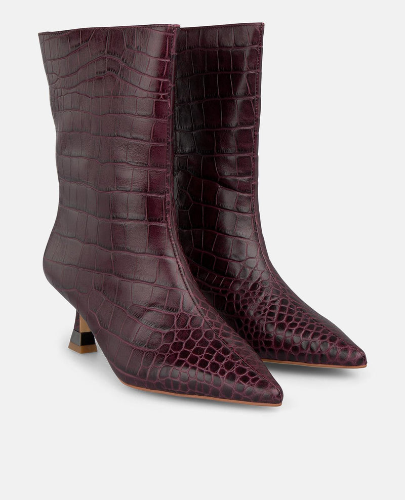 BOTÍN TACÓN METALIZADO