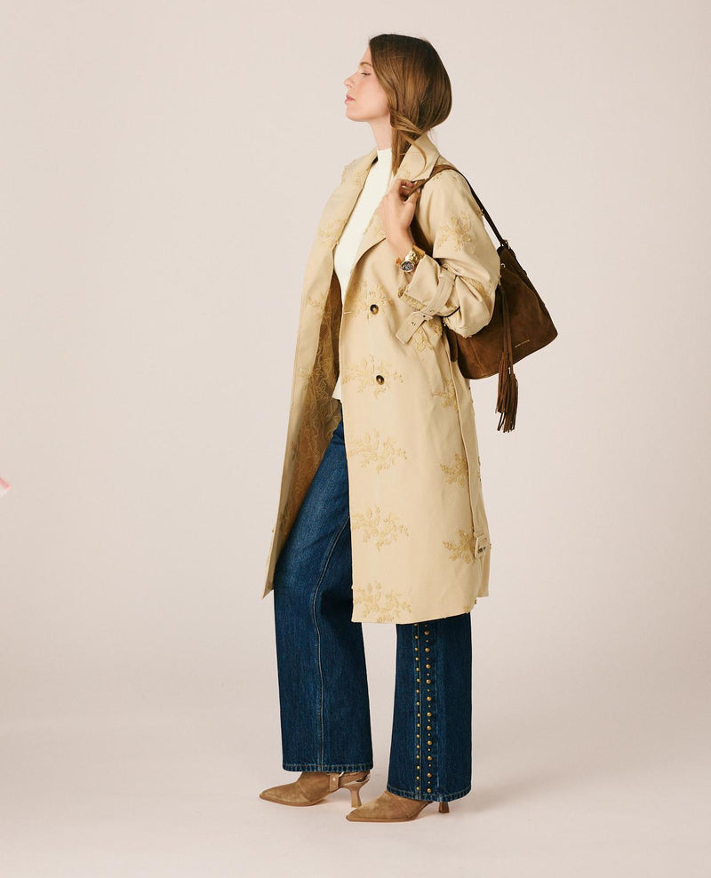 TRENCH BORDADO FLORAL