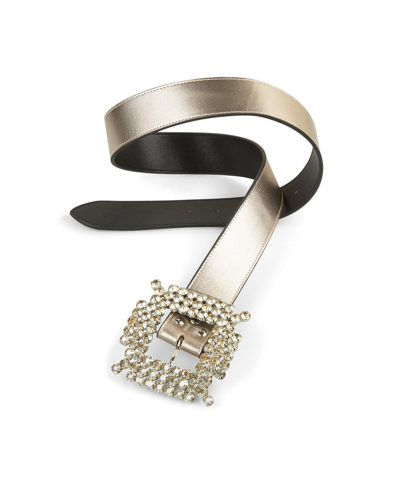 GÜRTEL MIT STRASSBESETZTER SCHNALLE