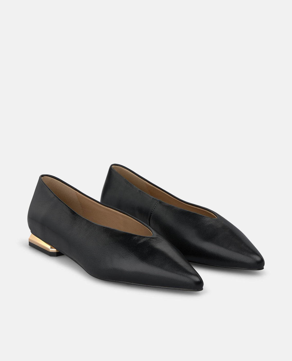 SCARPA PIATTA IN PELLE