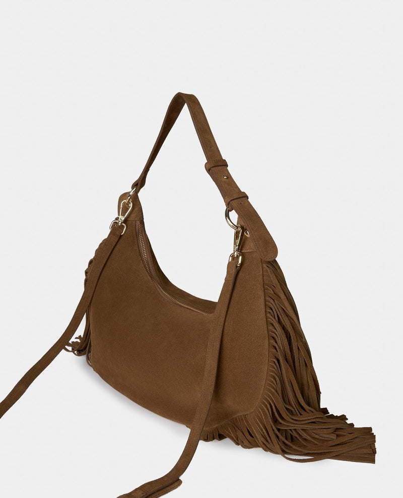 FRINGED SHOULDER BAG
