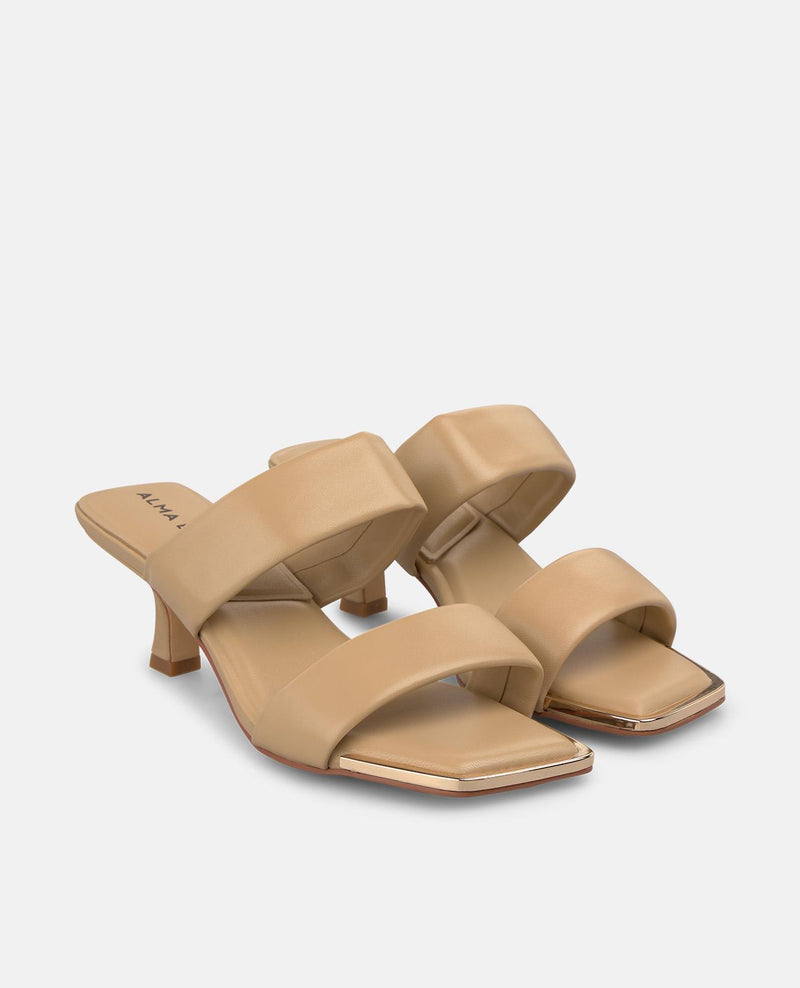 SANDALIA DOBLE TIRA EN NAPA