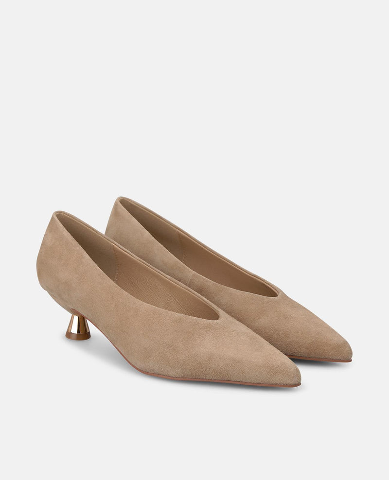 ZAPATO TACÓN CHUPETE DE ANTE