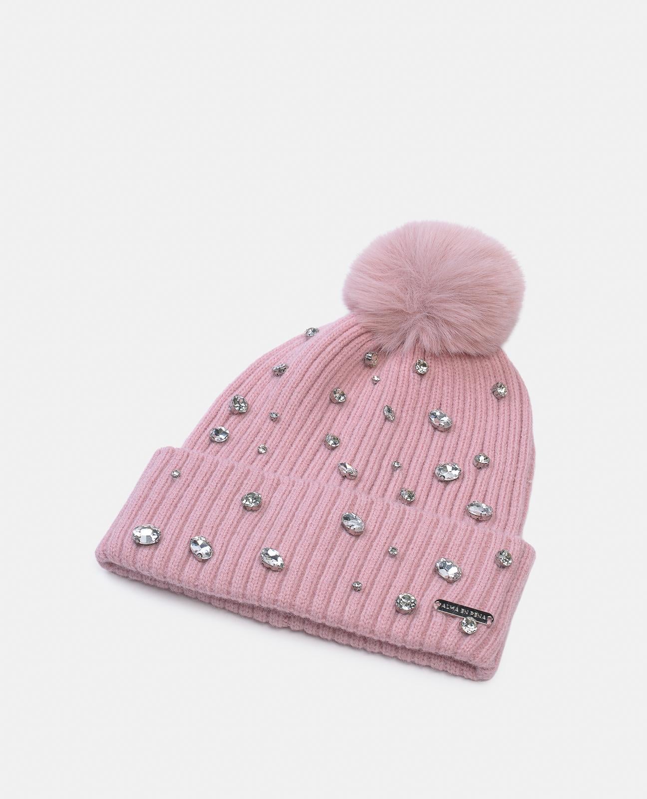 PINK POMPOM BEANIE BEANIE