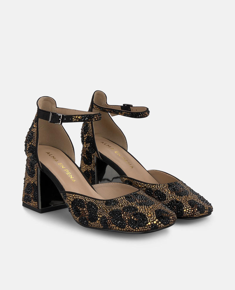 ZAPATO LEOPARDO PEDRERÍA