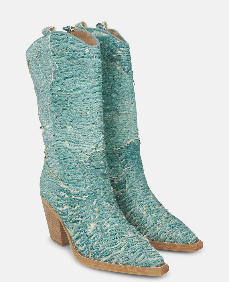 EMBROIDERED HALF-BOOT