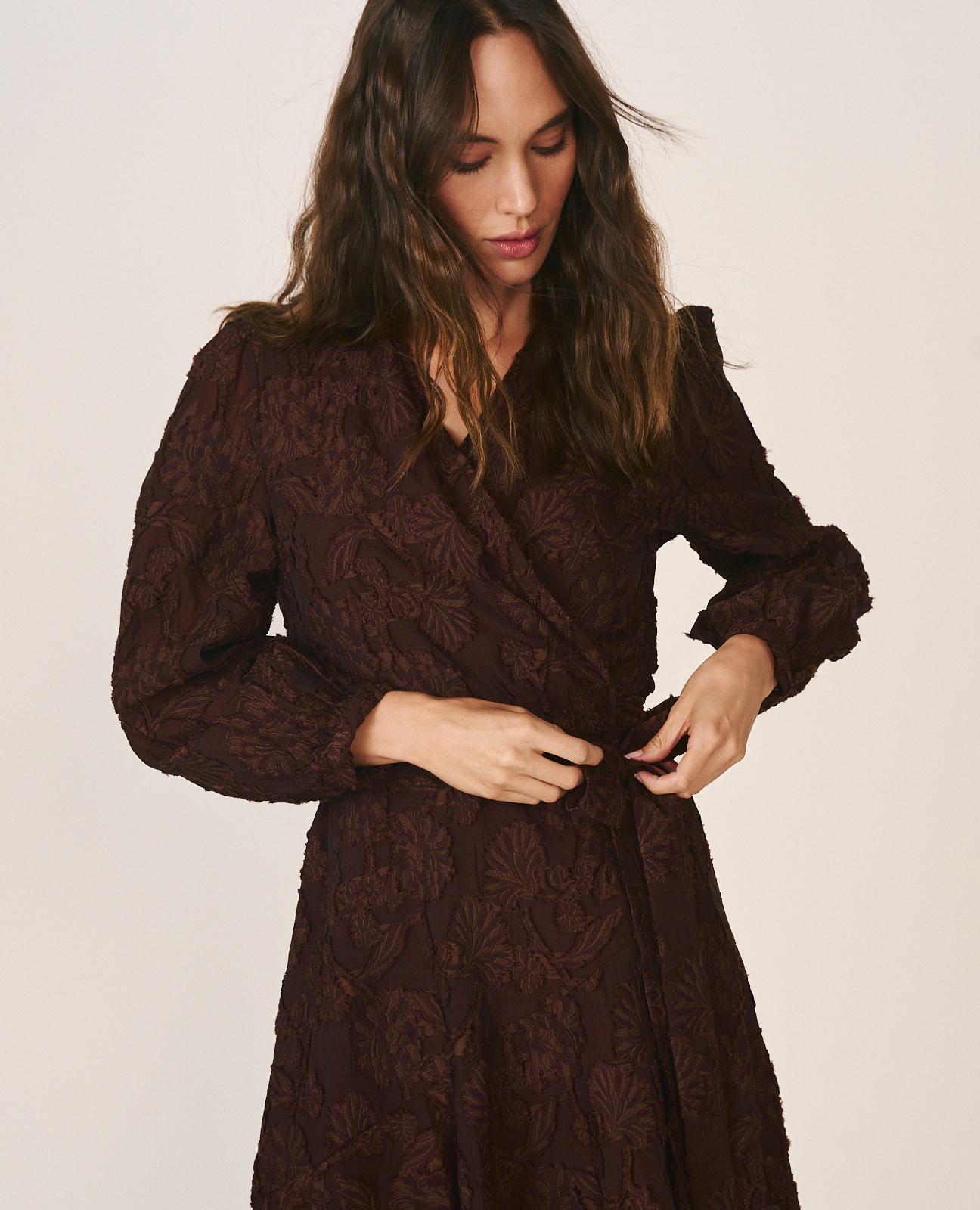 VESTIDO MIDI FIL COUPÉ FLORAL
