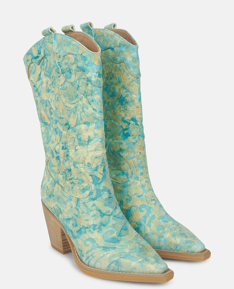 EMBROIDERED HALF-BOOT