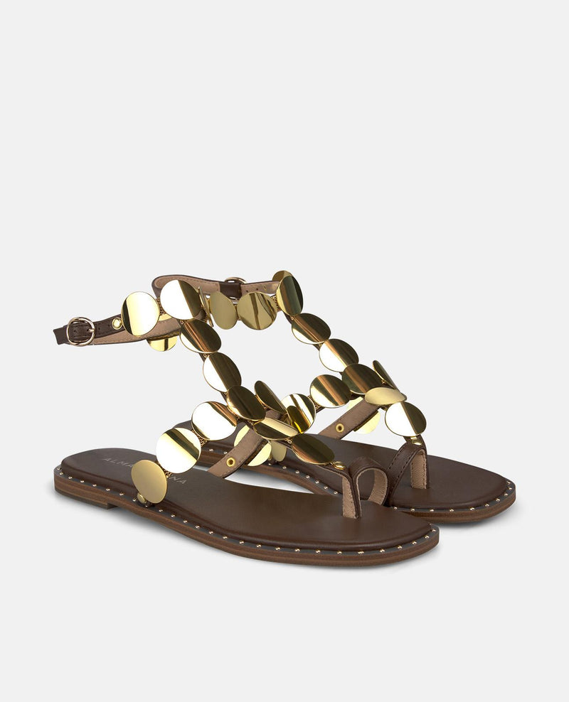 SANDALIA PLANA DETALLE CIRCULOS