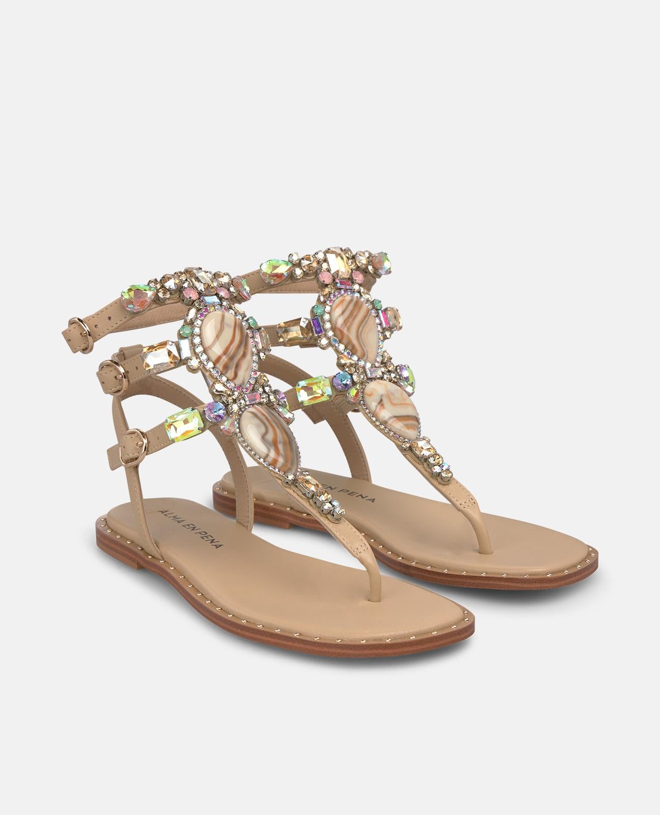 SANDALIA ESTILO GRIEGO JOYA