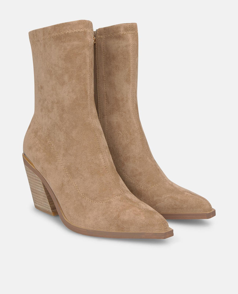 ZIPPED ANKLE BOOTS