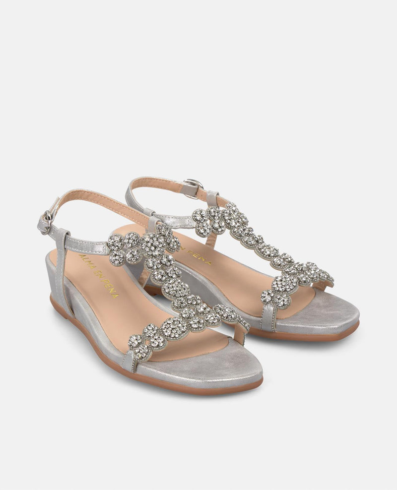 SANDALIA DETALLES JOYA CUÑA