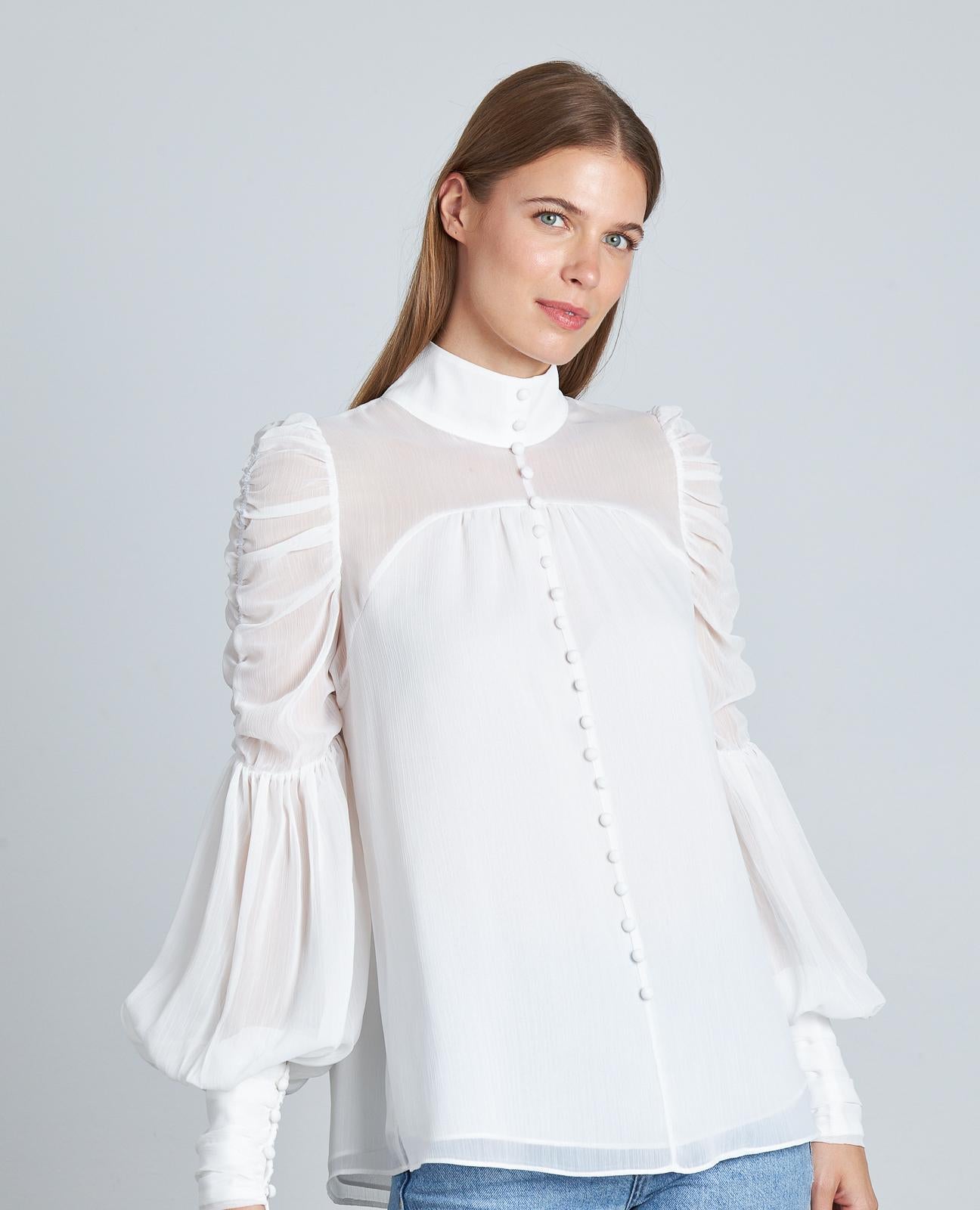 BUTTONED BLOUSE