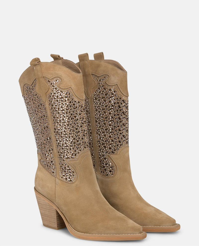 GLITTER OPENWORK BOOT