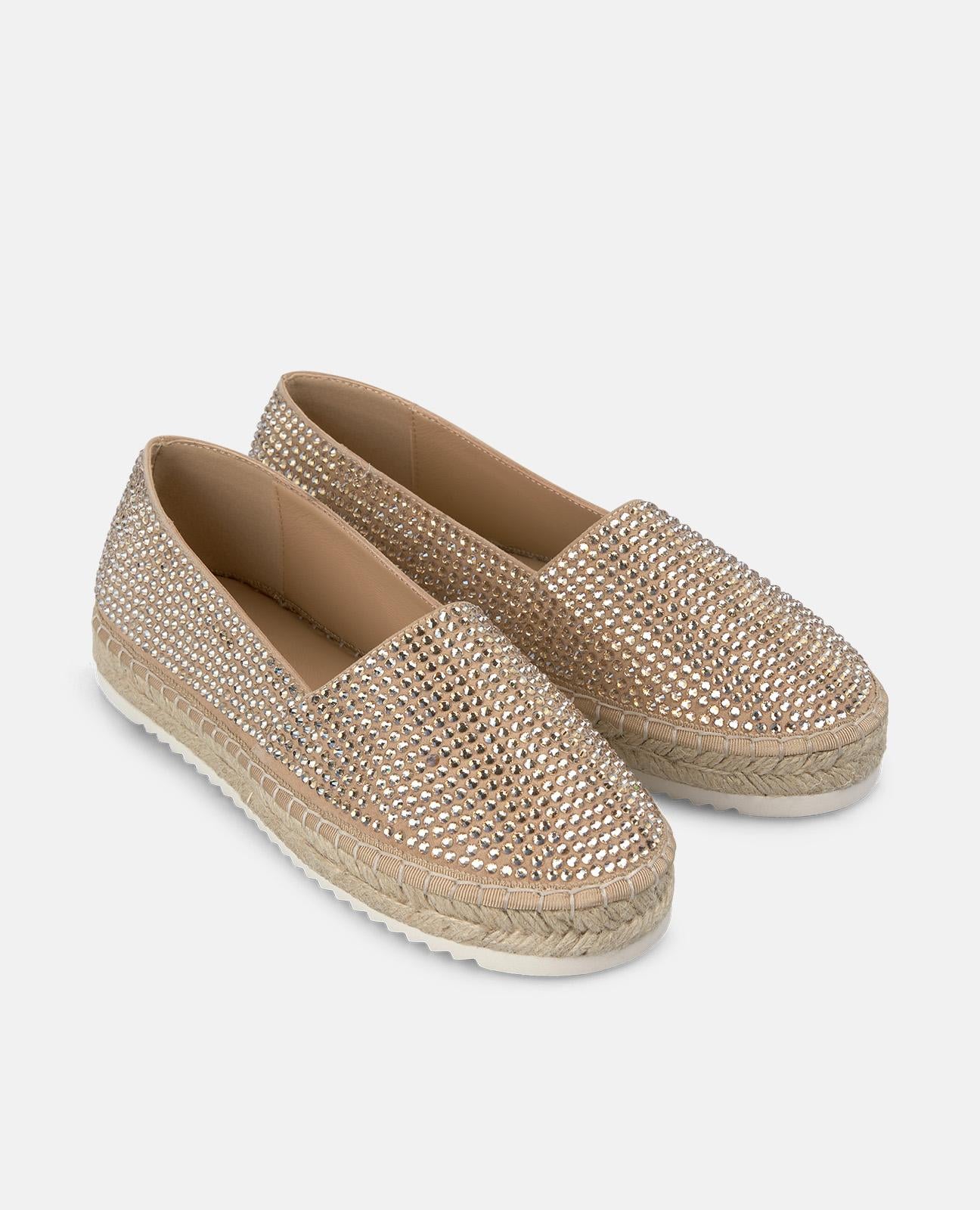 ESPADRILLE COVERED WITH RHINESTONES
