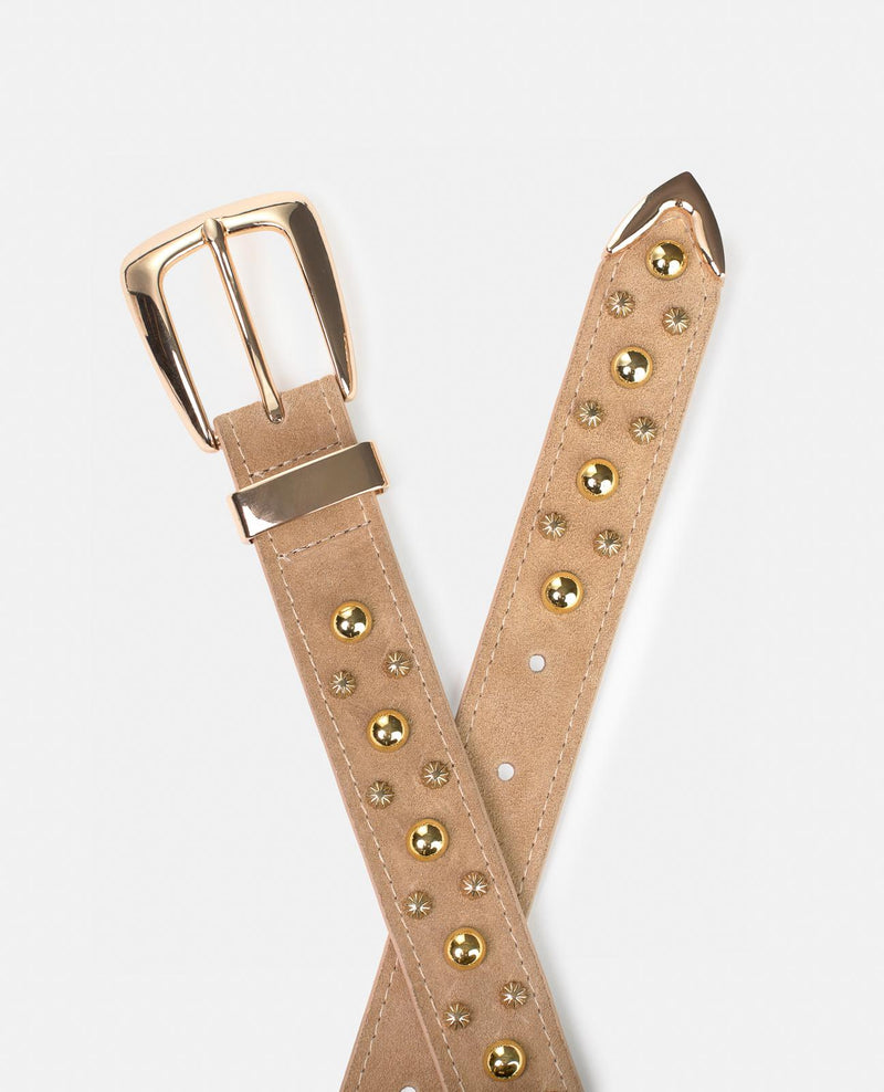 CINTURÓN TACHAS METALIZADAS