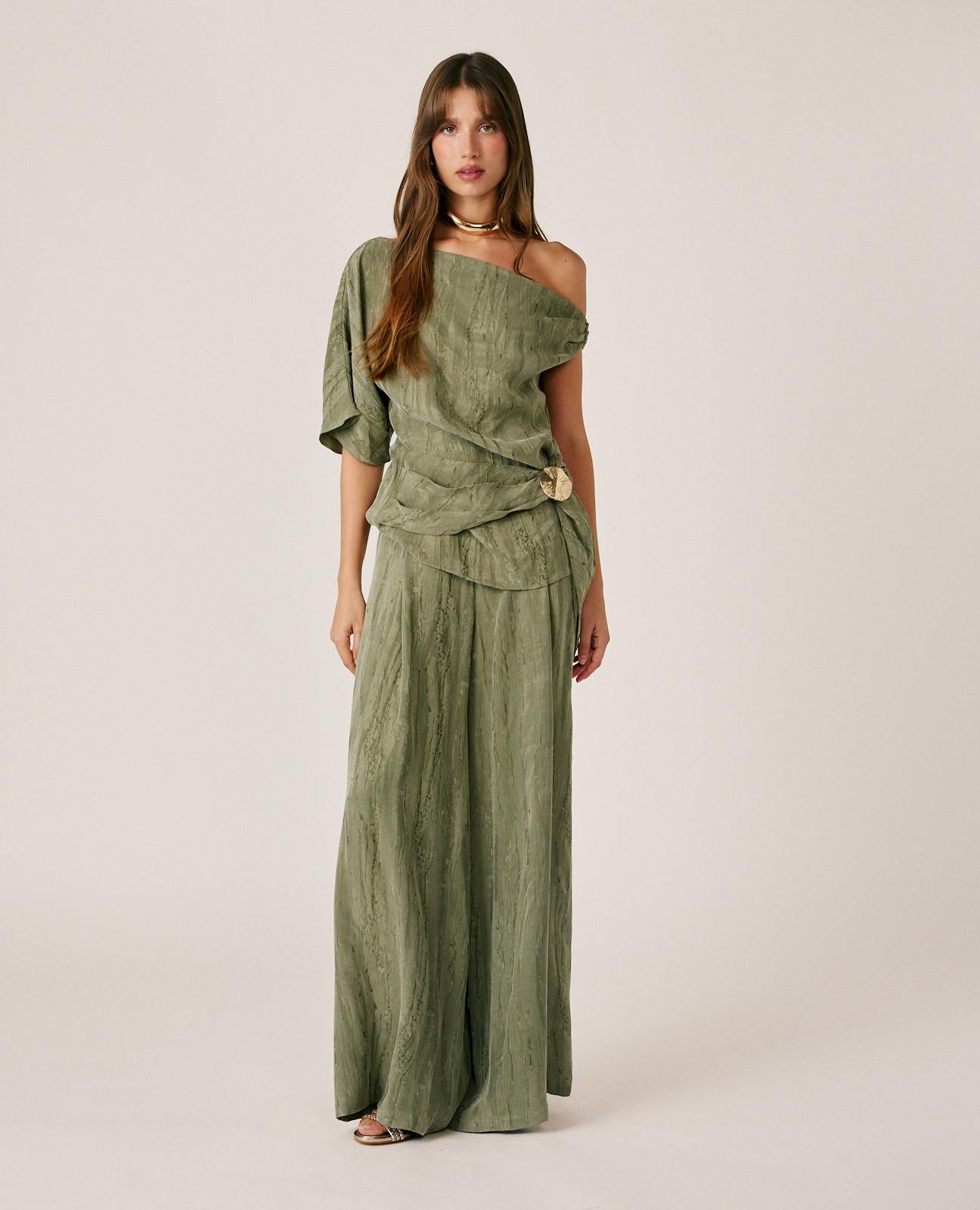 PANTALÓN FLUIDO JACQUARD