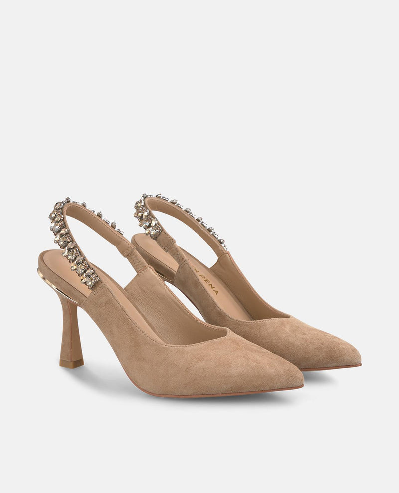 SAPATOS DE SALTO ALTO COM STRASS
