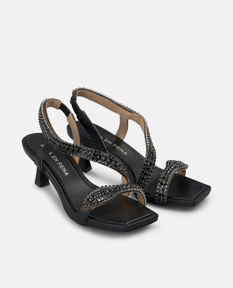 SANDÁLIA COM SALTO DE COBRA MINI